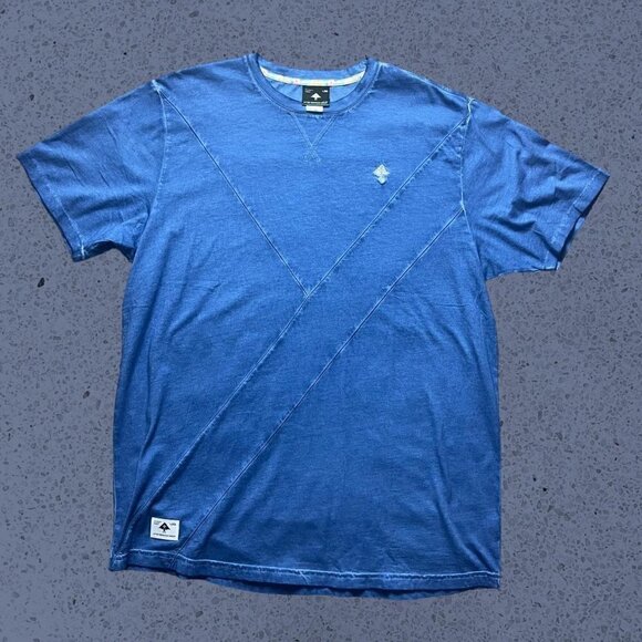 L.R.G. Rap Style Stitched Pattern Shirt with Vintage Wash - Picture 1 of 5